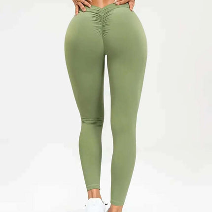 Women's Yoga Pants High Waist Lift High Elastic Tight Fitness Trousers Fendax 0